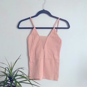 Free People tank with mesh detail